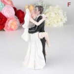 Figurine de marie et de mariee en resine synthetique, 12 styles, decoration de gateau de mariage( f)