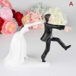 Figurine de mariee et de marie en resine synthetique de style 12, decoration de gateau de mariage, artisanat ...