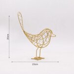 Figurines d'oiseaux en fer style nordique, statue abstraite, animaux miniatures, accessoires de d�coration ...