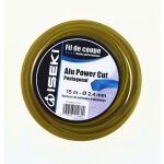 Fil de coupe pentagonal - diam�tre 2, 4 mm - longueur 15 m - power cut iseki
