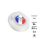 Fil d�broussailleuse nylon 2, 4 mm x 15 m - matijardin - rond - blanc - blister