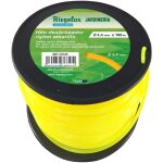 Fil de d�broussailleuse - riegolux - 107642 - nylon rond - jaune - 2, 4 mm x 100 m