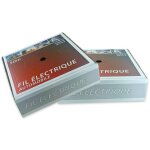 Fil electrique souple boite 50 metres de section 1. 5 mm gris