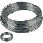 Fil de ligature, lot de 2, 1mm, 50m de long, zingu�, fin, pour jardin & bricolage, inoxydable, acier, ...