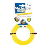 Fil rond 15m diamtre 3, 3 mm jaune motopro pour tte de dbroussailleuse.