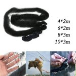 Filet anti - oiseaux en nylon noir, attrape - fleurs, mailles de jardin, protection des cultures fruitires ...