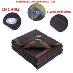 Filet d'ombrage 12 broches 82 - 90%, epais, hdpe uv, pergola noir, garage de voiture, abri de pluie - ...