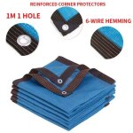 Filet d'ombrage 12 broches 85 - 90%, epais hdpe uv, pergola noir, garage de voiture, abri de pluie - ...