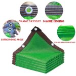 Filet d'ombrage 12 broches 85 - 90%, epais hdpe uv, pergola noir, garage de voiture, abri de pluie - ...