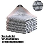 Filet pare - soleil en feuille d'aluminium, couverture de plantes de jardin, auvent, abri de serre, voile ... Filet pare - soleil en feuille d'aluminium, couverture de plantes de jardin, auvent, abri de serre, voile ...