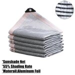 Filet pare - soleil en feuille d'aluminium, couverture de plantes de jardin, auvent, abri de serre, voile ... Filet pare - soleil en feuille d'aluminium, couverture de plantes de jardin, auvent, abri de serre, voile ...