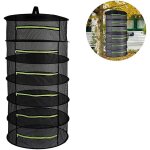 Filet de s�chage pour plantes en maille � 6 couches, pliable et suspendu, noir, avec fermeture �clair, ...