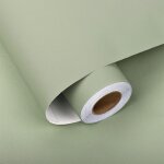 Film auto - adhsif vert mat, autocollant epais, papier peint pour meubles, cuisine, planches, tables, ...