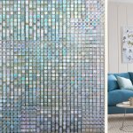 Film pour fen�tre 45 x 200 cm ¿ film electrostatique translucide non adh�sif pour fen�tre de confidentialit�, ...