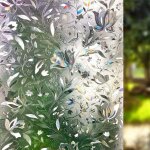 Film de fentre sans colle, films dcoratifs statiques, film givr pour la protection solaire