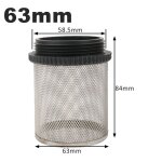 Filtre en acier inoxydable 304, 20 / 25 / 32 / 40 / 50 / 63mm, pour l'd'argile du jardin, pompe à eau ... Filtre en acier inoxydable 304, 20 / 25 / 32 / 40 / 50 / 63mm, pour l'd'argile du jardin, pompe à eau ...