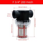 Filtre d'arrosage de jardin 1 / 2 en effet 3 / 4, 1 en effet, systme d'irrigation en plastique, prfiltre ...