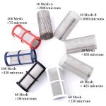 Filtre d'arrosage de jardin 1 / 2 1 pouce, pompe  eau d'aquarium, entre de filtre  mailles en ligne, ...