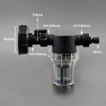 Filtre d'arrosage en maille 80 / 100 / 200, adaptateur de robinet de réservoir ibc s60 de 1 pouce, joint ... Filtre d'arrosage en maille 80 / 100 / 200, adaptateur de robinet de réservoir ibc s60 de 1 pouce, joint ...