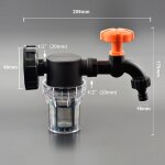 Filtre d'arrosage en maille 80 / 100 / 200, adaptateur de robinet de rservoir ibc s60 de 1 pouce, joint ...