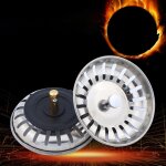 Filtre d'évier de cuisine premium, remplacement de bouchon de déchets, filtre de bassin a tige en acier, ... Filtre d'évier de cuisine premium, remplacement de bouchon de déchets, filtre de bassin a tige en acier, ...