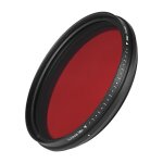 Filtre infrarouge reglable fotga 62 mm filtre d'objectif a rayons x ir pass variable de 530 nm a 750 ...