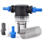Filtre pour tuyau d'arrosage 8 a 16 mm, prefiltre d'irrigation, connecteur de tuyau d'arrosage de 1 / ...