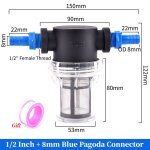 Filtre de tuyau d'arrosage et d'irrigation, préfiltre 1 / 2, connecteur de tuyau d'eau de jardin, filtre ... Filtre de tuyau d'arrosage et d'irrigation, préfiltre 1 / 2, connecteur de tuyau d'eau de jardin, filtre ...