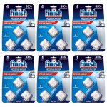 Finish lot de 6 blisters 3 tablettes entretien lave - vaisselle pendant le cycle