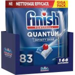 Finish quantum infinity shine pastilles lave - vaisselle, elimine les taches tenaces, 166 capsules
