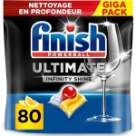 Finish ultimate infinity shine pastilles lave - vaisselle citron, imbattable contre les taches tenaces, ...