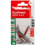 Fischer - 537670 duopower 6 x 50 s a2 k nv set de chevilles 50 mm 6 mm 1 set