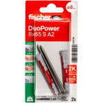 Fischer - 543796 duopower 8 x 65 s a2 k nv set de chevilles 65 mm 8 mm 1 set