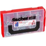 Fischer jeu de chevilles avec vis fixtainer duopower / duotec 200 pcs