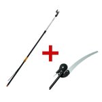 Fiskars coupe - branches multifonctions t�lescopique + scie pour coupe - branches multifonctions