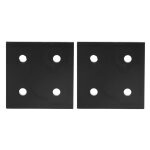 Fixation d'angle de plaque de joint, support rectangulaire, profil en aluminium, connexion pour bois, ...