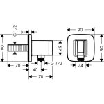 Fixfit porter e coude de raccordement flexible + support douchette chromé hansgrohe Fixfit porter e coude de raccordement flexible + support douchette chromé hansgrohe