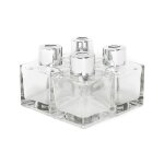 Flacons diffuseurs d'huiles essentielles en verre de 50 ml - lot de 4