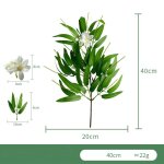 Fleur de faux cuir chevelu d'eucalyptus, plante verte artificielle, accessoires de gand, décoration de ... Fleur de faux cuir chevelu d'eucalyptus, plante verte artificielle, accessoires de gand, décoration de ...