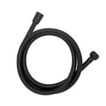 Flexible de douche - wenko - noir - 150 cm - anti - torsion - inox