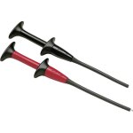 Fluke - ac283a jeu de pinces crocodiles de s�curit� femelle 4 mm cat iv 600 v, cat iii 1000 v rouge, ...