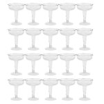 Fltes  champagne jetables en plastique ¿ 20 fltes  champagne en plastique transparent pour ftes ...