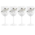 Flutes a champagne moet 500 ml en plastique acrylique