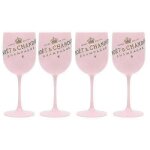 Flutes a champagne moet 500 ml en plastique acrylique