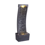 Fontaine de jardin avec led pomp, teamson home, gris