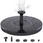 Fontaine a cellules solaires - 16 cm, noire