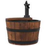 Fontaine a eau avec pompe 28x28x34, 5 cm bois de sapin massif vidaxl vidaxl