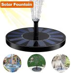 Fontaine  eau, pompe  eau solaire 1, 5 w, panneau solaire, fontaine  eau, bain d'oiseaux, petit bassin, ...