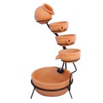 Fontaine de jardin alimentée energie solaire ornement de jardin extérieur décor patio résine terracotta ... Fontaine de jardin alimentée energie solaire ornement de jardin extérieur décor patio résine terracotta ...