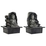 Fontaine de jardin - buda - rsine - oriental - blanc - 21 x 17, 5 x 25 cm (2 units)